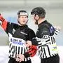 Eishockey, 2024- 01-02;Ferlach rot - Huben  weiss/blau
im  Bild: xSR Wassermann  Mike 
PhotoCredit: Hermann Sobe
