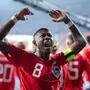 Sport Themen der Woche KW47 Sport Bilder des Tages David Alaba Oesterreich, 08 jubelt ueber das Tor zum 2:0, AUT, Oesterreich vs Deutschland, Fussball Nationalmannschaft Herren, Freundschaftsspiel, Saison 2023/2024, 21.11.2023 DFB regulations prohibit any use of photographs as image sequences and/or quasi-video AUT, Oesterreich vs Deutschland, Fussball Nationalmannschaft Herren, Freundschaftsspiel, Saison 2023/2024, 21.11.2023 Wien *** David Alaba Austria, 08 celebrates the goal for 2 0, AUT, Austria vs Germany, mens national football team, friendly match, 2023 2024 season, 21 11 2023 DFB regulations prohibit any use of photographs as image sequences and or quasi video AUT, Austria vs Germany, mens national football team, friendly match, 2023 2024 season, 21 11 2023 Vienna Copyright: xEibner-Pressefoto/Memmlerx EP_MMR