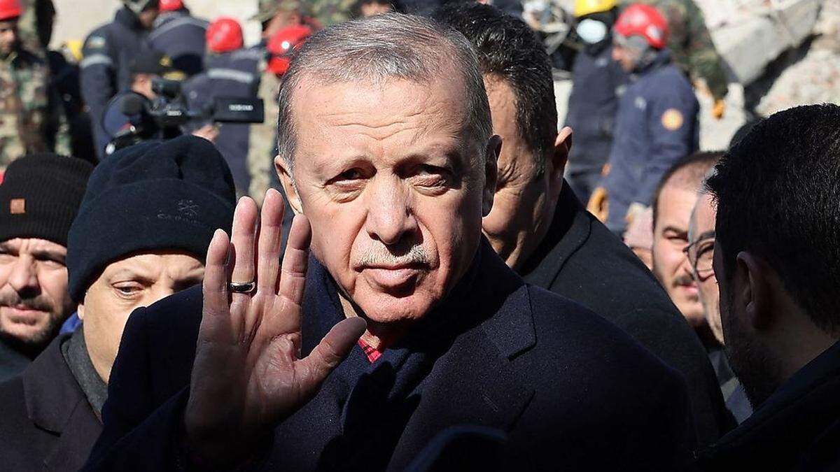 Recep Tayyip Erdogan steht nach dem verheerenden Erdbeben unter Druck