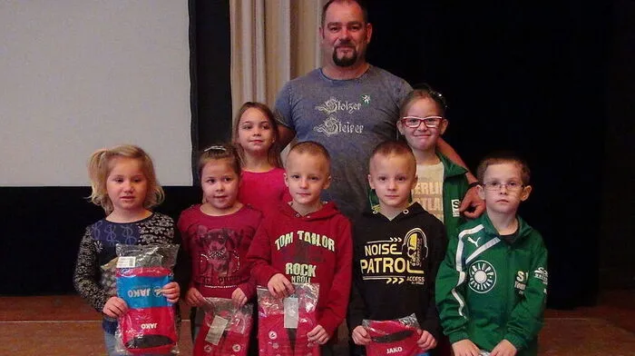 Die U7 mit Trainer Heribert Korb