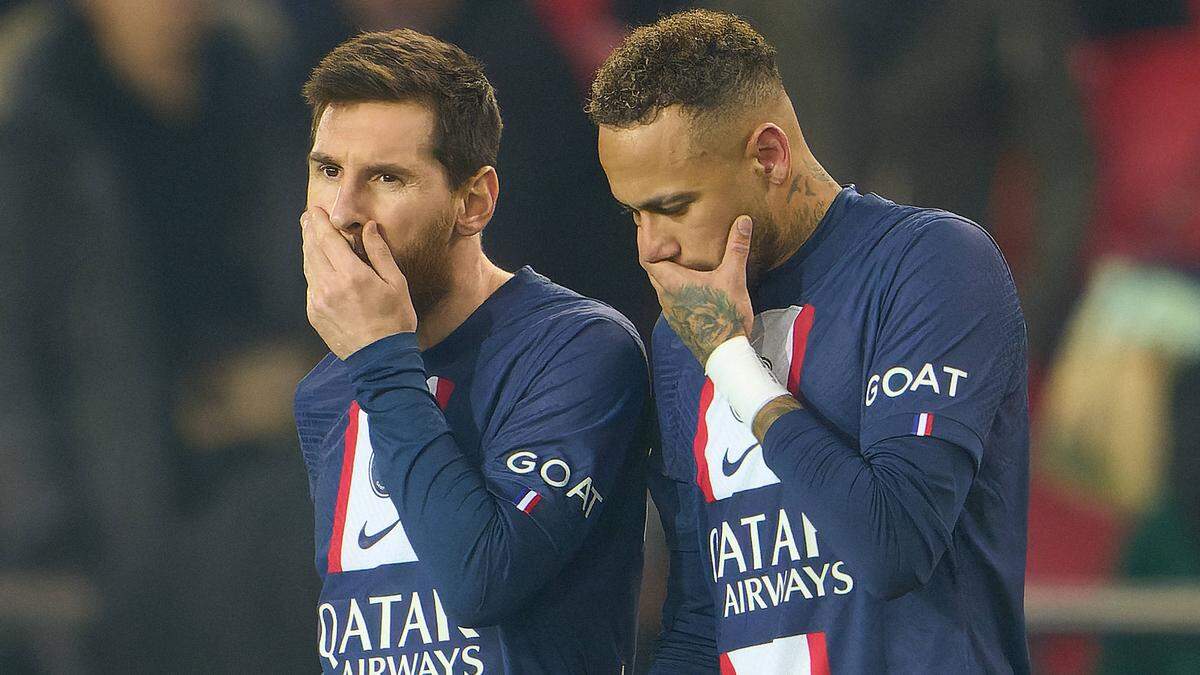 Lionel Messi und Neymar scheinen von einigen Fans in Paris unerwünscht zu sein.