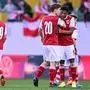 Junior Adamu (rechts) traf zum 2:1 für Österreichs U21.