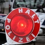 Der Motorradfahrer ignorierte die Anhaltezeichen einer Polizeistreife