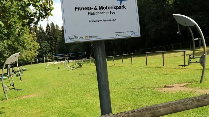 Neun Geräte können im Motorikpark ausprobiert werden.