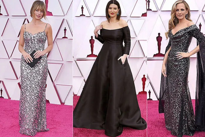 Großer Auftritt in diesen Roben gab es u.a. für Margot Robbie, Laura Pausini und Marlee Matlin (von links nach rechts)