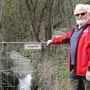 Gewässeraufseher Maximilian Poier vor dem betroffenen Bach in Lassing