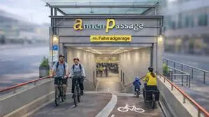 Idee von Judith Schwentner (Grüne) für die Annenpassage: eine unterirdische Fahrradgarage nach niederländischem Vorbild