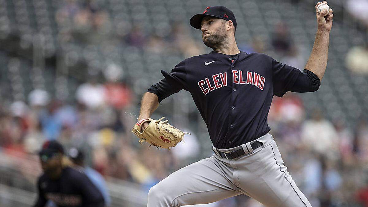 Die Cleveland Guardians setzen ein Zeichen gegen Rassismus. Im Bild Pitcher Sam Hentges