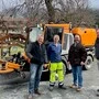 Gemeindevorstand Christoph Bodner, Wirtschaftsfhof-Mitarbeiter Günther Hecher, Bürgermeister Markus Salcher, Gemeindevorstand Ralf Neuwirth (von links) 
