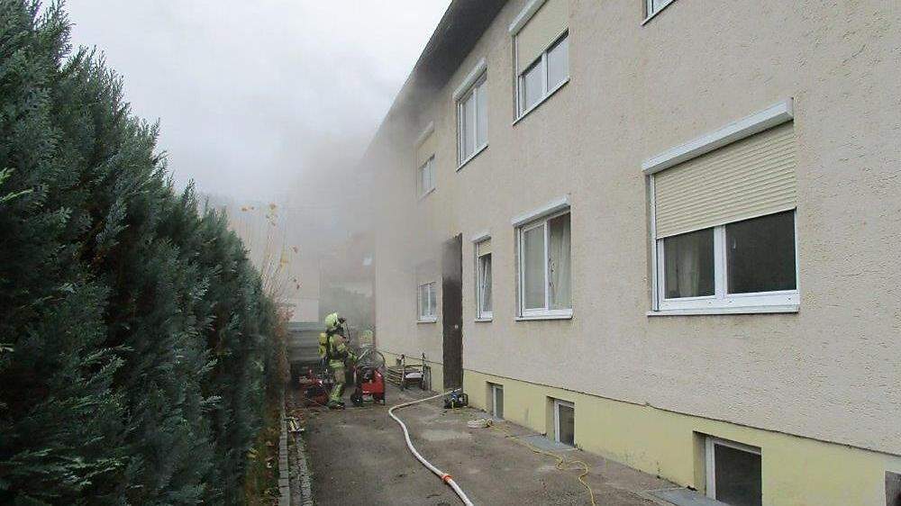 Die Berufsfeuerwehr Klagenfurt konnte den Brand rasch löschen