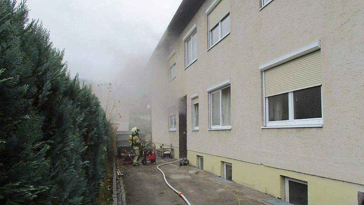 Die Berufsfeuerwehr Klagenfurt konnte den Brand rasch löschen