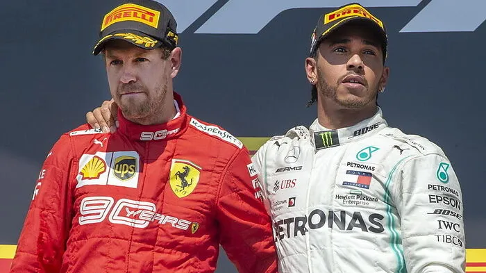 Sebastian Vettel und Lewis Hamilton hatten in Spielberg wenig zu melden