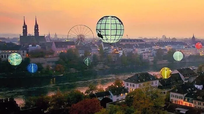 „Jardin des Planètes“, 2018 in Basel. Bald schweben die Planeten im Eggenberger  Schlosspark 