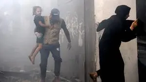 Eine palästinensische Familie 