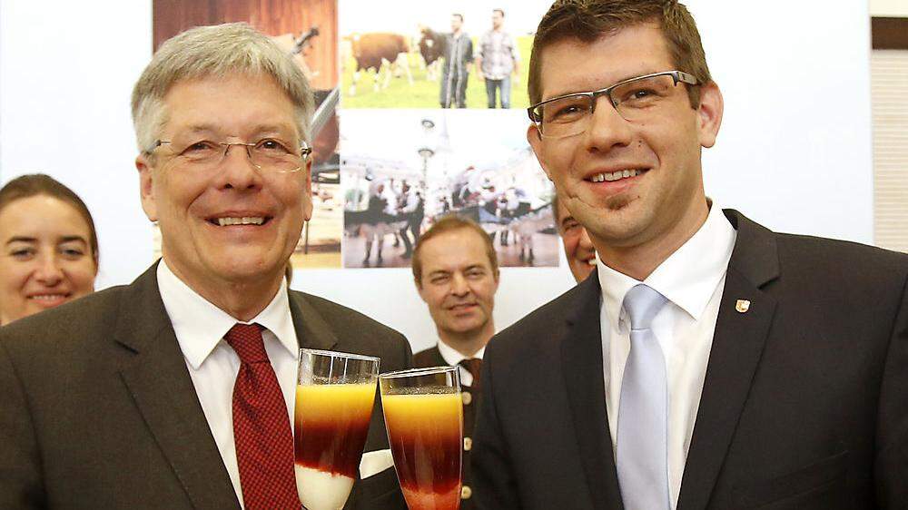 Landeshauptmann Peter Kaiser (SPÖ) und Landesrat Martin Gruber (ÖVP)