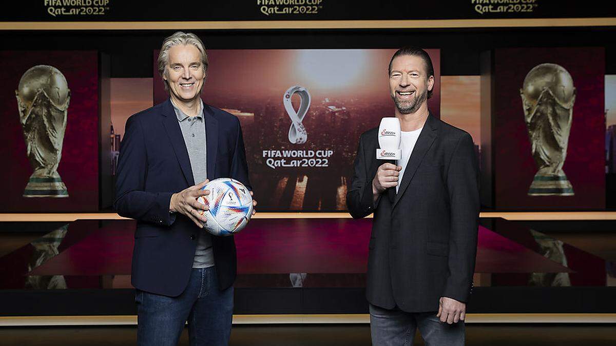 Jan Age Fjörtoft und Steffen Freund: Sie sind diesmal WM-Experten im österreichischen TV - bei ServusTV