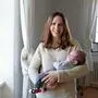 Andrea Feichtinger-Sacherer, Bürgermeisterin (ÖVP), Kappel Krappfeld, mit Baby Ferdinand