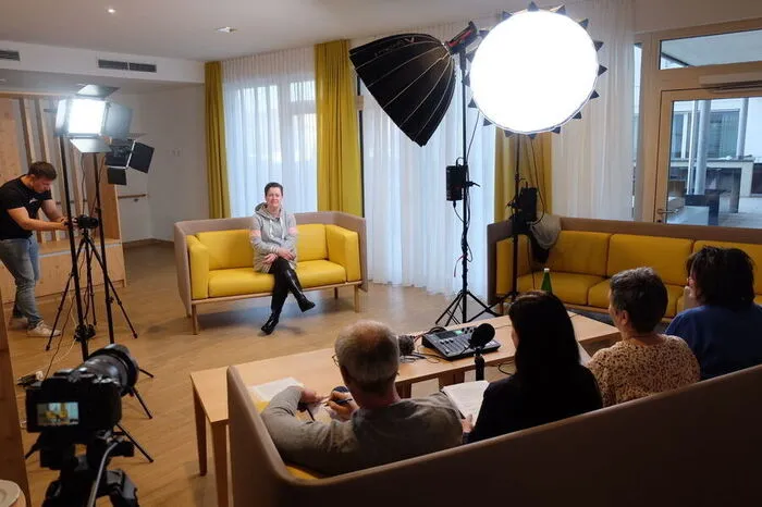 Einer der neuen Räume wurde zu einem Videostudio umfunktioniert.
