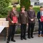 Vier Männer in Uniform