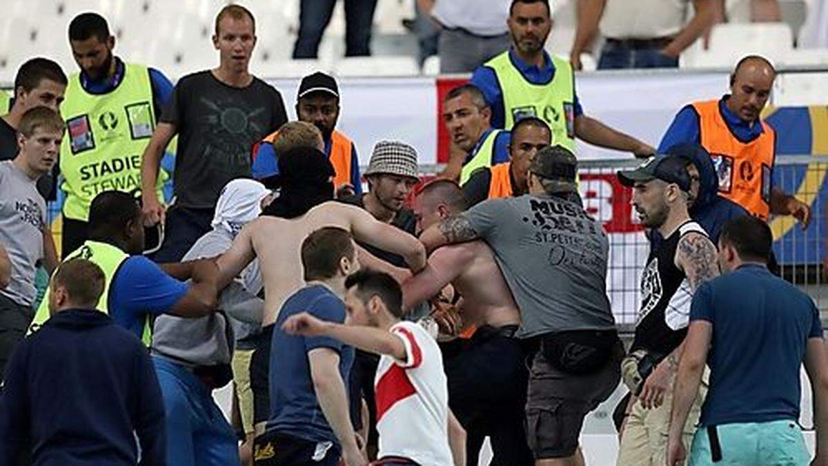 Traurige Szenen im Stadion