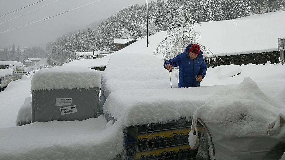 30 Zentimeter Neuschnee: der Winter kam auch im Lesachtal zurück