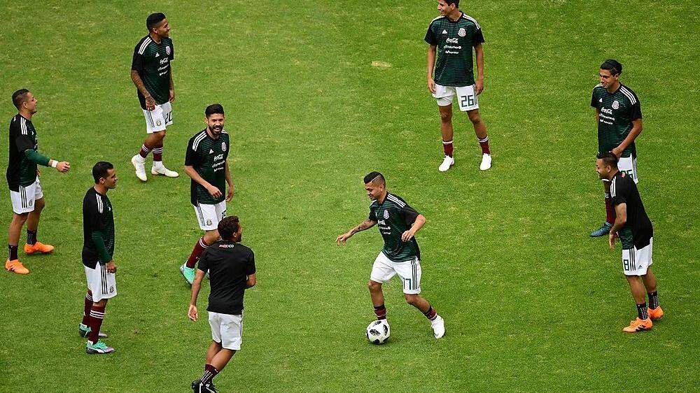 Mexikos Fußballer bereiten sich auf die WM in Russland vor