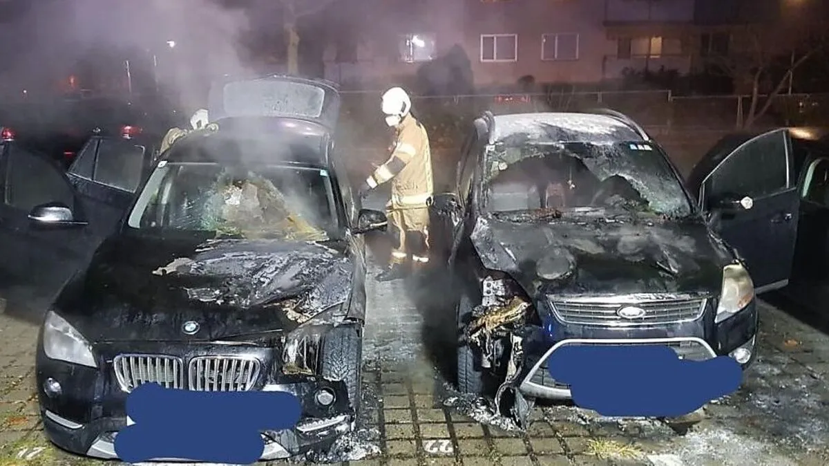 Die Berufsfeuerwehr Klagenfurt löschte den Brand