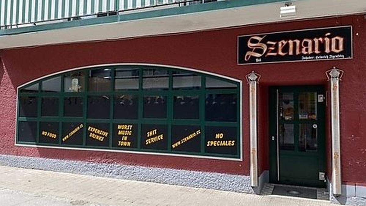 In der beliebten Bar &quot;Szenario&quot; wurde mit zu vielen Personen gefeiert	