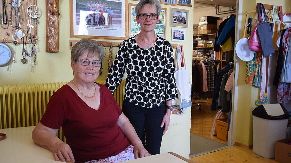 Renate Lechner und Ingrid Rodler tun mit dem Vinziladen Gutes in der Region