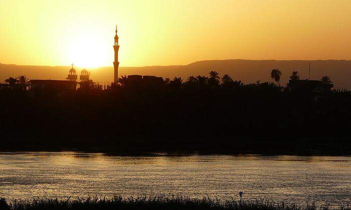 Lichtspiele am Nil in Ägypten 