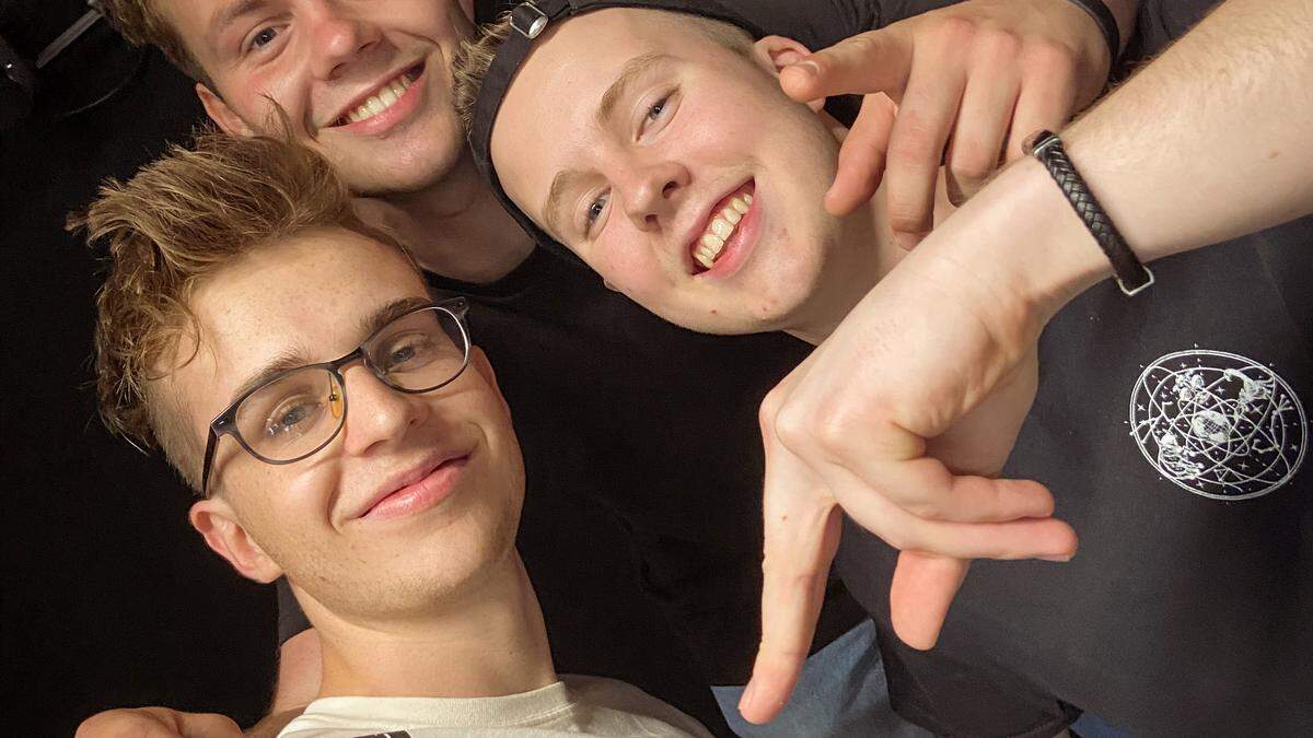 Von links: Lukas Rieder, Lukas Kotschnig und Alex Glantschnig