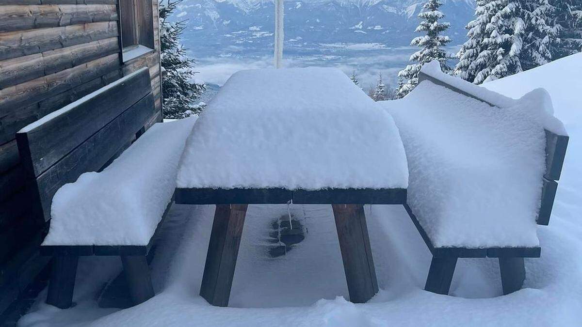 Neuschnee auf der Gerlitzen 