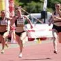 SANKT POELTEN,AUSTRIA,27.JUN.20 - ATHLETICS - Hippolyt Athletics Meeting, 100m, women. Image shows Antonia Kaiser, Alexandra Toth (AUT) and Johana Kaiserova (CZE). 
Photo: GEPA pictures/ Walter Luger