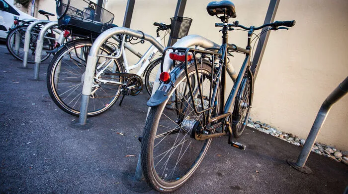 Die Fahrräder waren versperrt