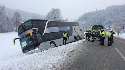 Busunfall auf der Ossiacher Straße