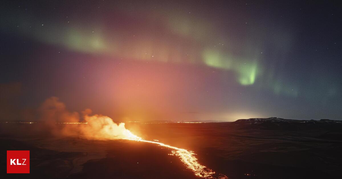 Sonn Vulkan Auf Island Ein Spektakulares Naturschauspiel
