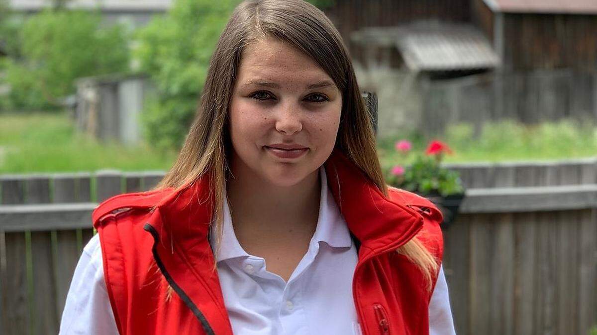 Franziska Hopfgartner ist seit Herbst 2018 Jugendgruppenleiterin beim Roten Kreuz in Sillian