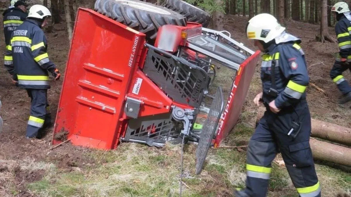 Die Mannen der FF Pinggau im Einsatz
