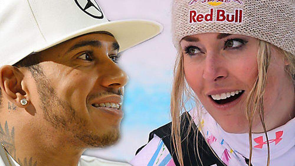 Lewis Hamilton und Lindsey Vonn