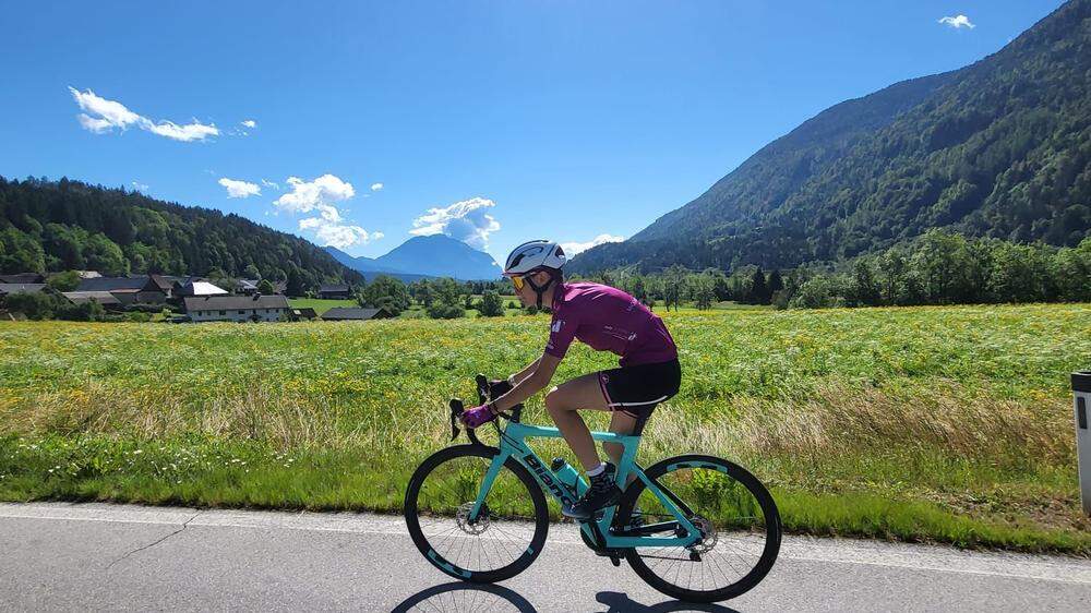 Sophie Sorschag tankt bei ihren Radtouren Kraft