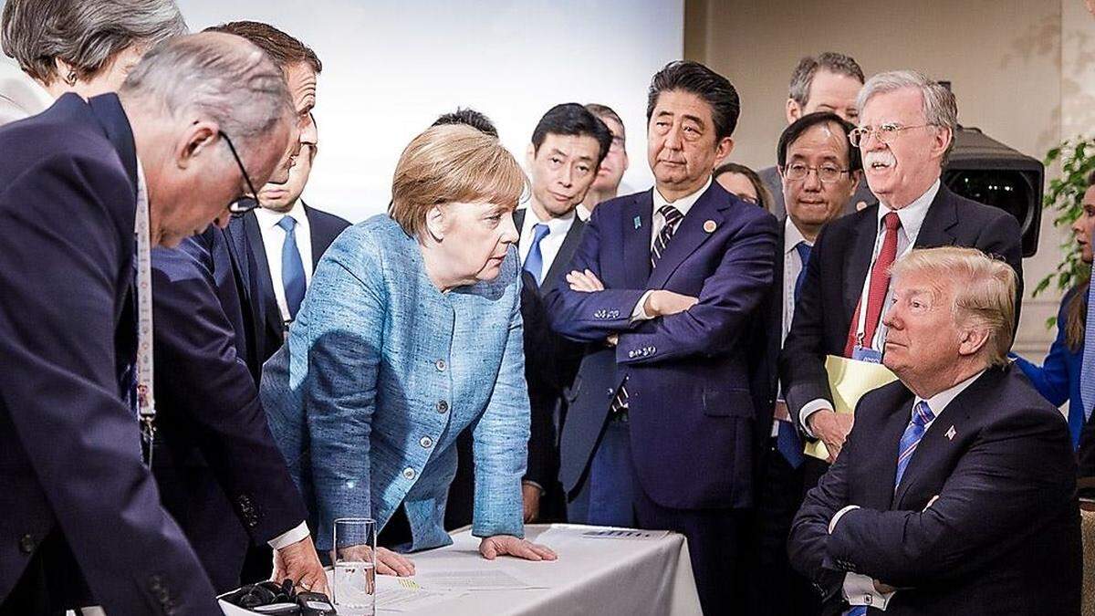 Kein Übereinkommen bei G-7-Gipfel: Bezeichnender könnte ein Bild wohl nicht sein 