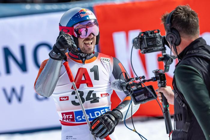 Lachte vor lauter Freude: Marcel Hirscher 