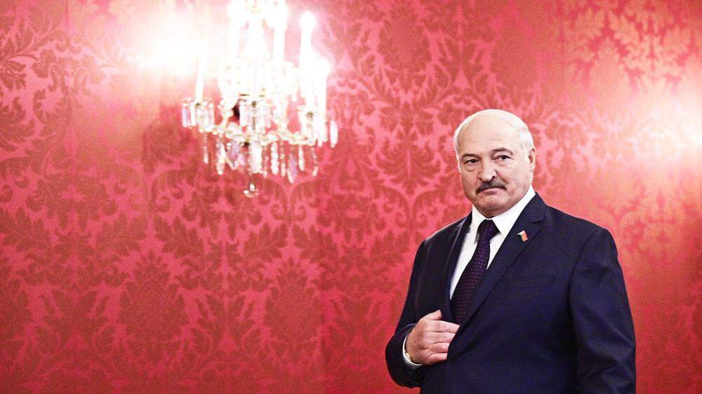 Weißrusslands Präsident Alexander Lukaschenko in Wien
