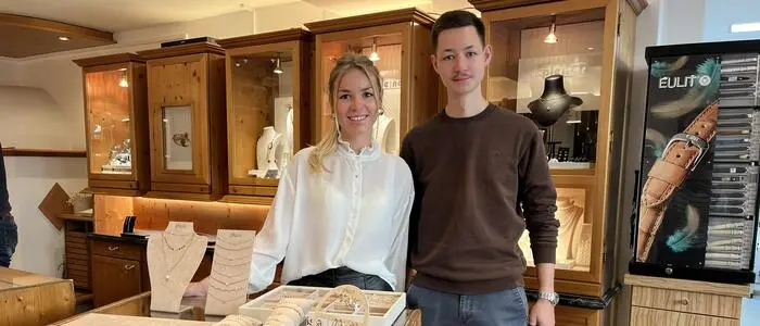 Die Geschwister Antonia und Franz Pleiner Junior