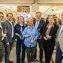 Jantscher, Lexer, Winzerin Sophia Oßberger, Dagmar und Leo Wunder, Daum und Erler (von links)