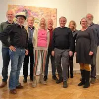 Arge Kulturpakt: Rainer Opl, Hans Jandl, Karl Bauer, Gabi Troester, Peter Fried, Ewald Ulrich, Melitta Winkler, Monika Sölkner und Oswald Schechtner (v.l.)