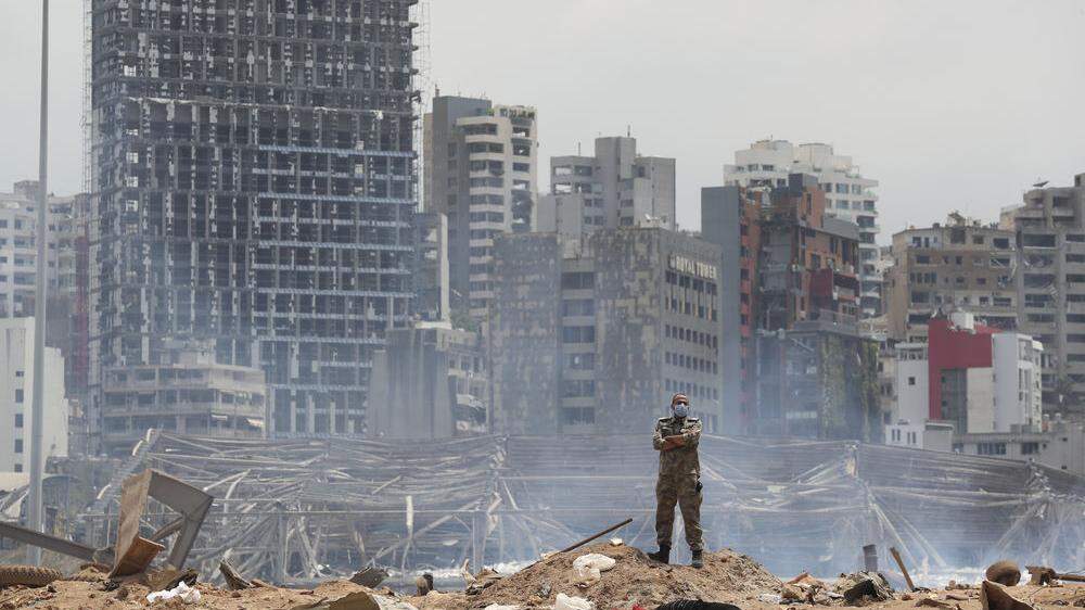 Beirut ist nach der Explosionskatastrophe noch immer im Ausnahmezustand 