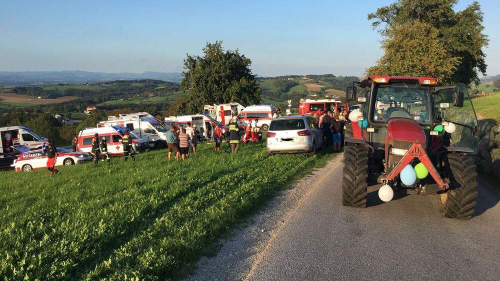 Bei dem Unfall am frühen Abend des 8. September 2018 war der Anhänger auf der Landesstraße zwischen Allhartsberg und Sonntagberg umgestürzt