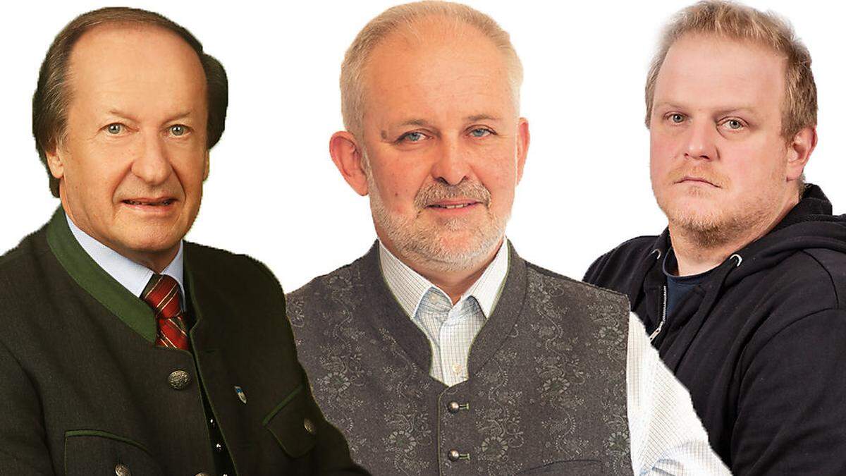 Johann Ziegerhofer (ÖVP), Alfred Steiner (SPÖ) und Mario Spandl (FPÖ)