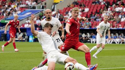 Dänemarks Rasmus Hojlund machte gegen Slowenien keinen Stich 